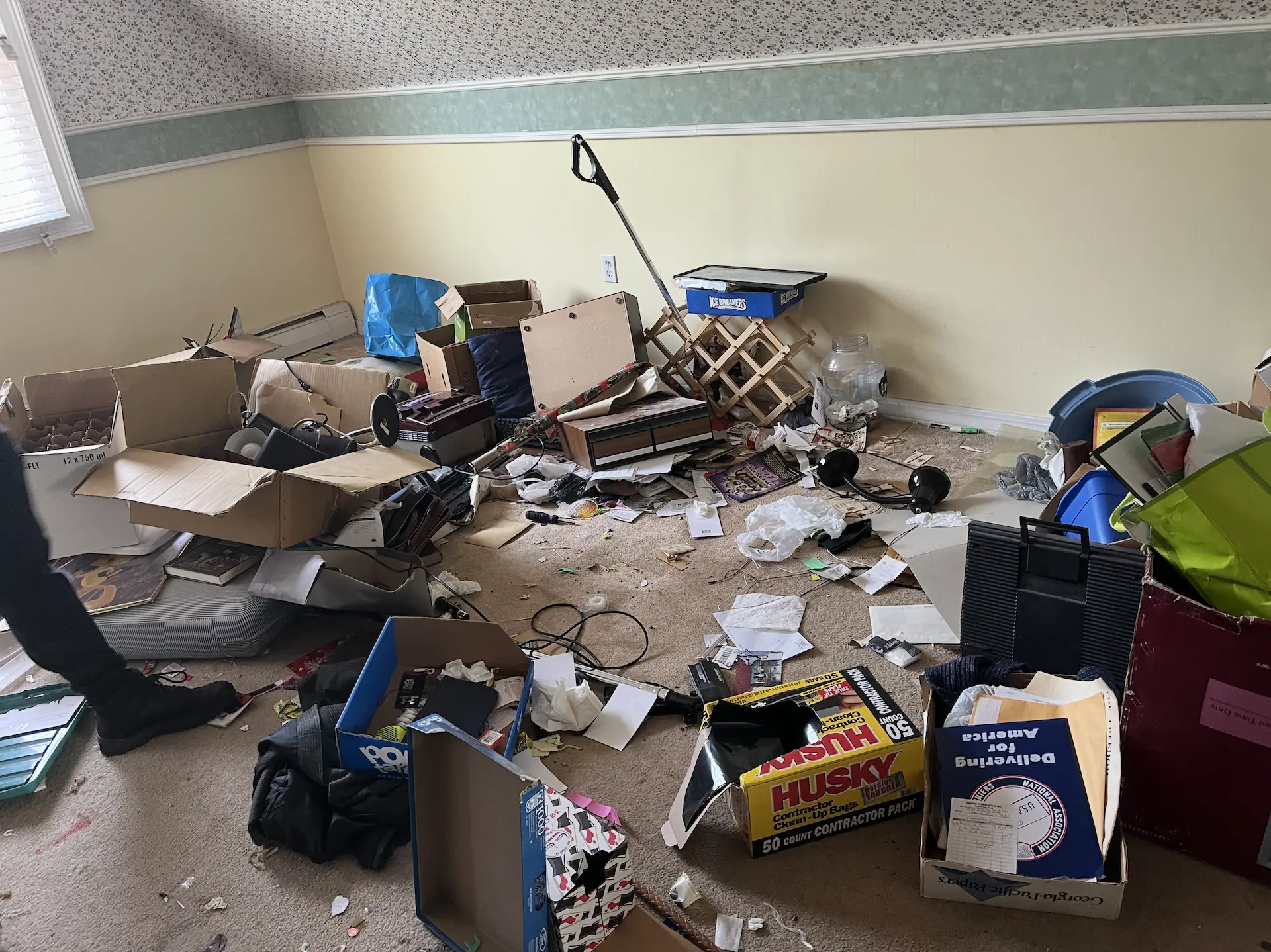 cleaning up a hoarder house