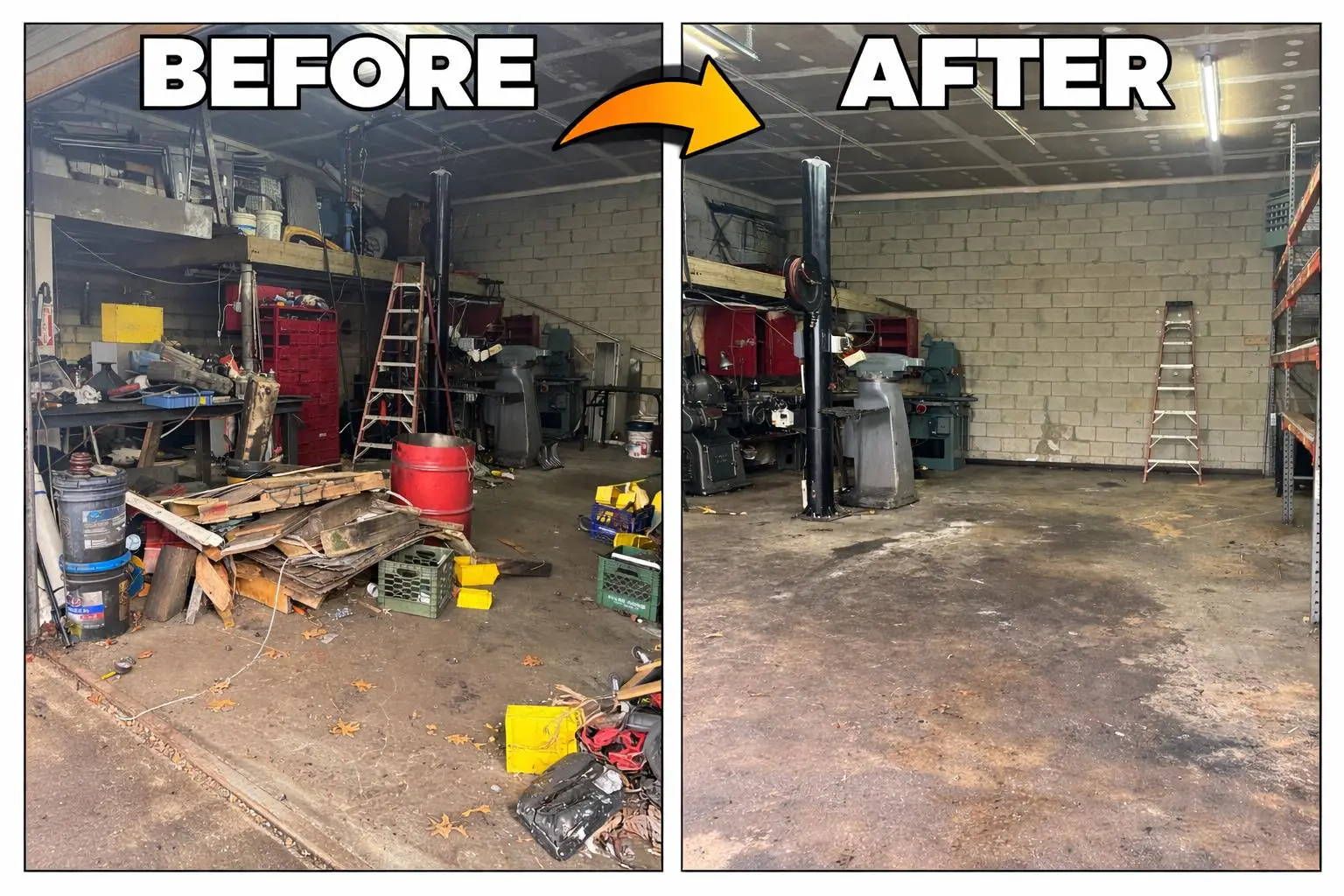 estate sale cleanout job